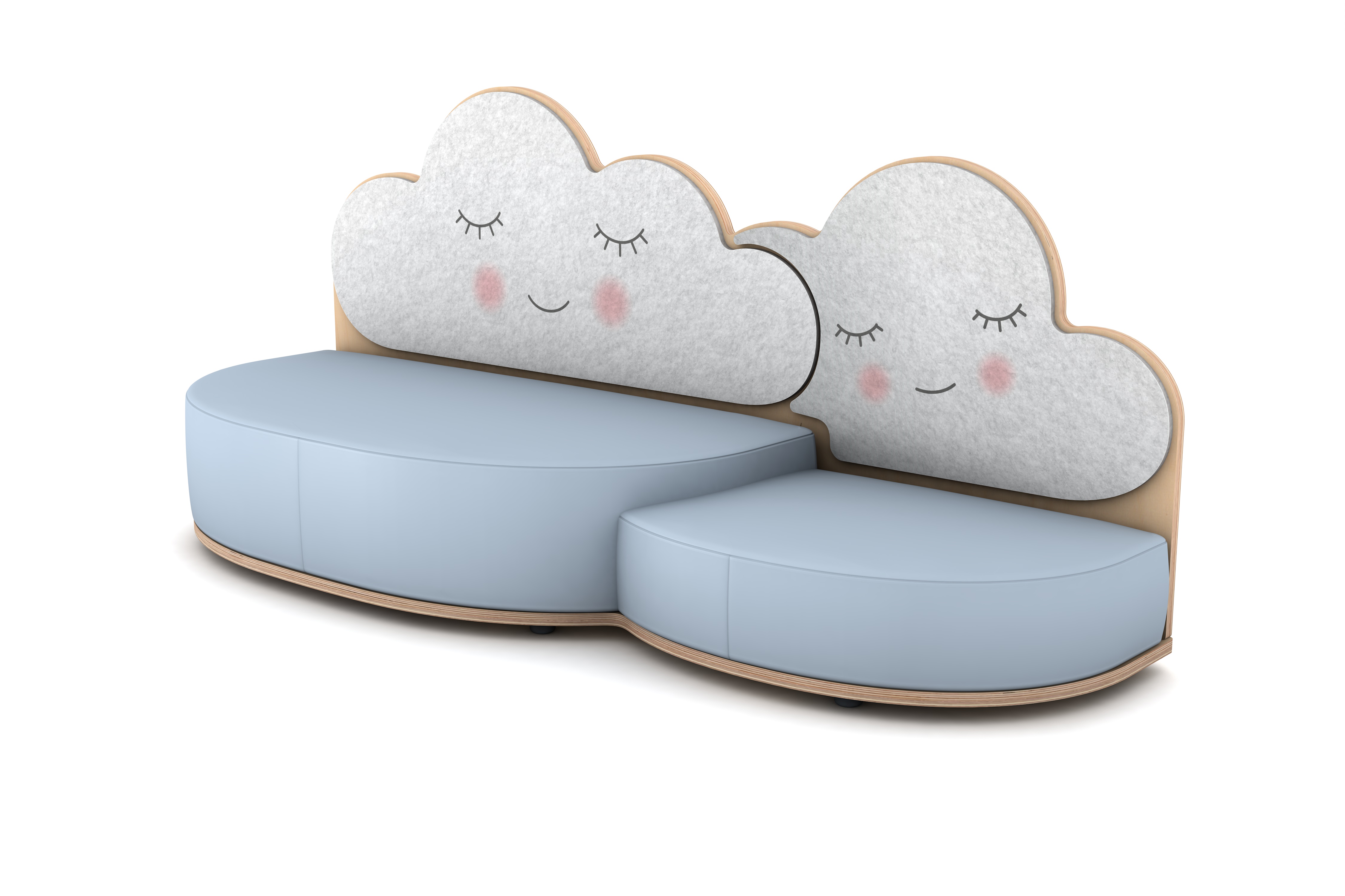 FantasiaAakustikaA Wolke Sofa mit 2 Ebenen rechts FantasiaAakustikaA Wolke Sofa mit 2 Ebenen rechts