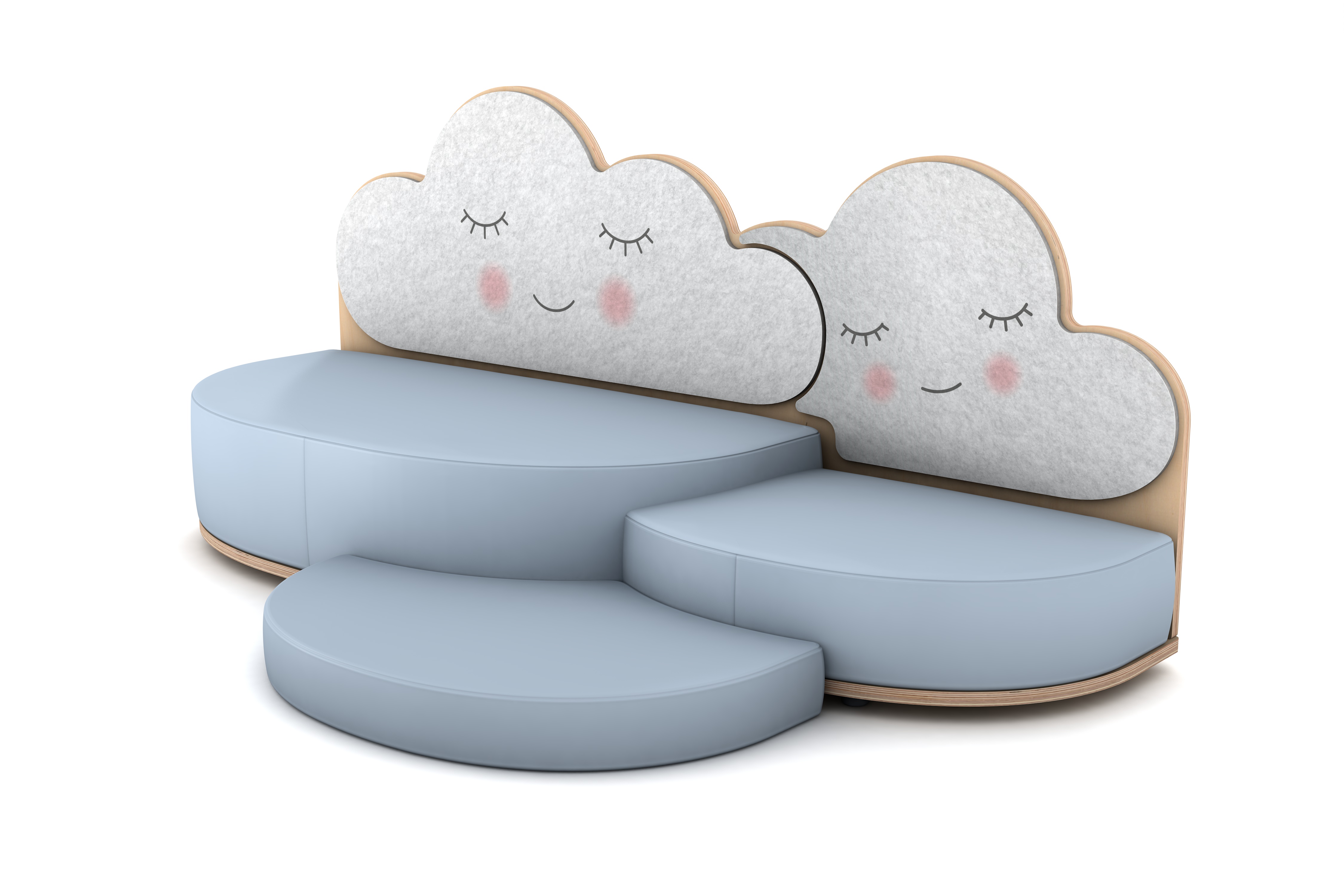 FantasiaAakustikaA Wolke Sofa mit 2 Ebenen und Bodenmatte rechts FantasiaAakustikaA Wolke Sofa mit 2 Ebenen und Bodenmatte rechts